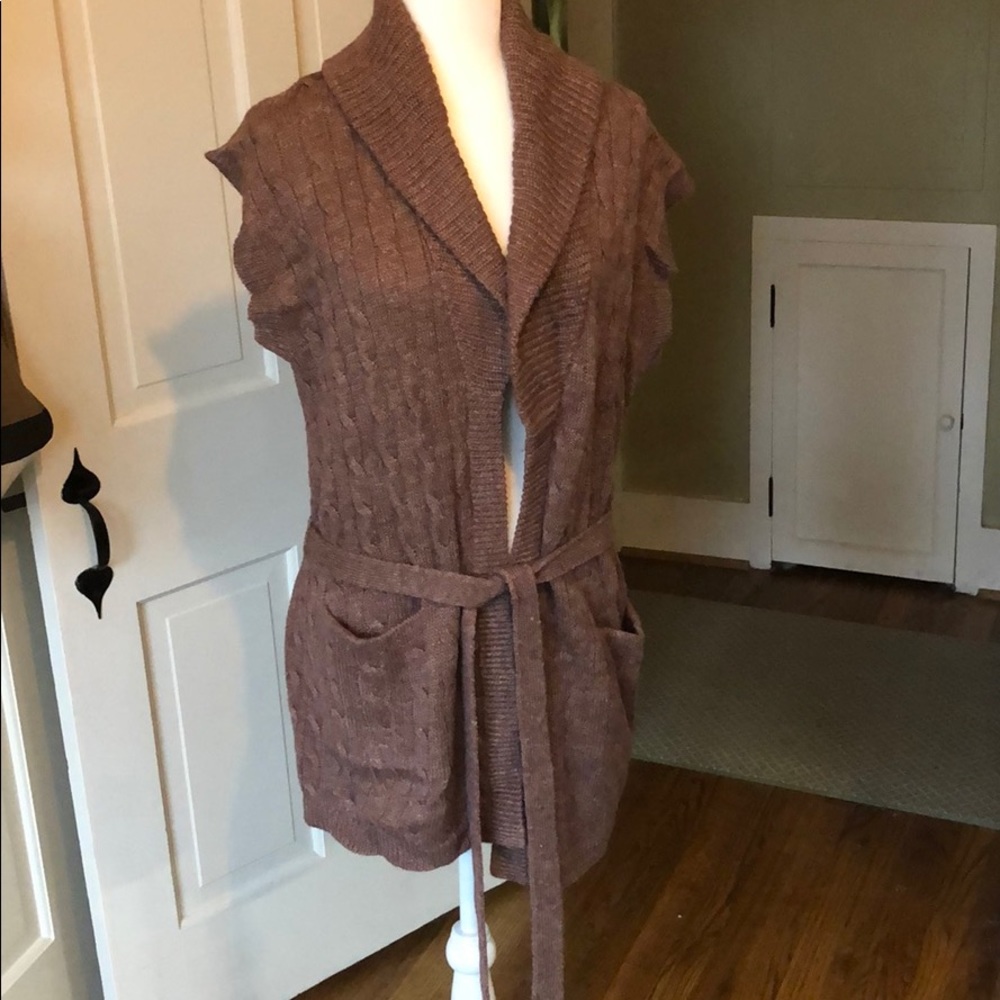 Ralph Lauren wrap sweater, size L.